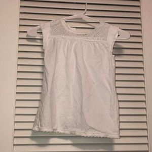 Girls White Tank